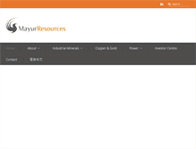 Tablet Screenshot of mayurresources.com